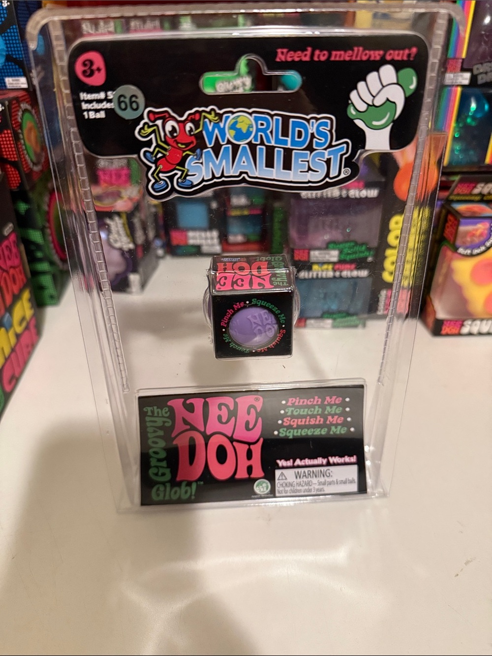 NeeDoh World’s Smallest - Groovy Glob Purple